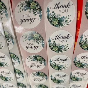 100 Thank You stickers